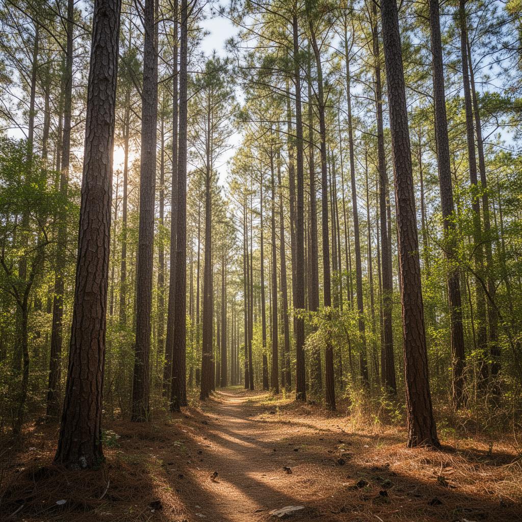 Lost Pines loblolly pine forest