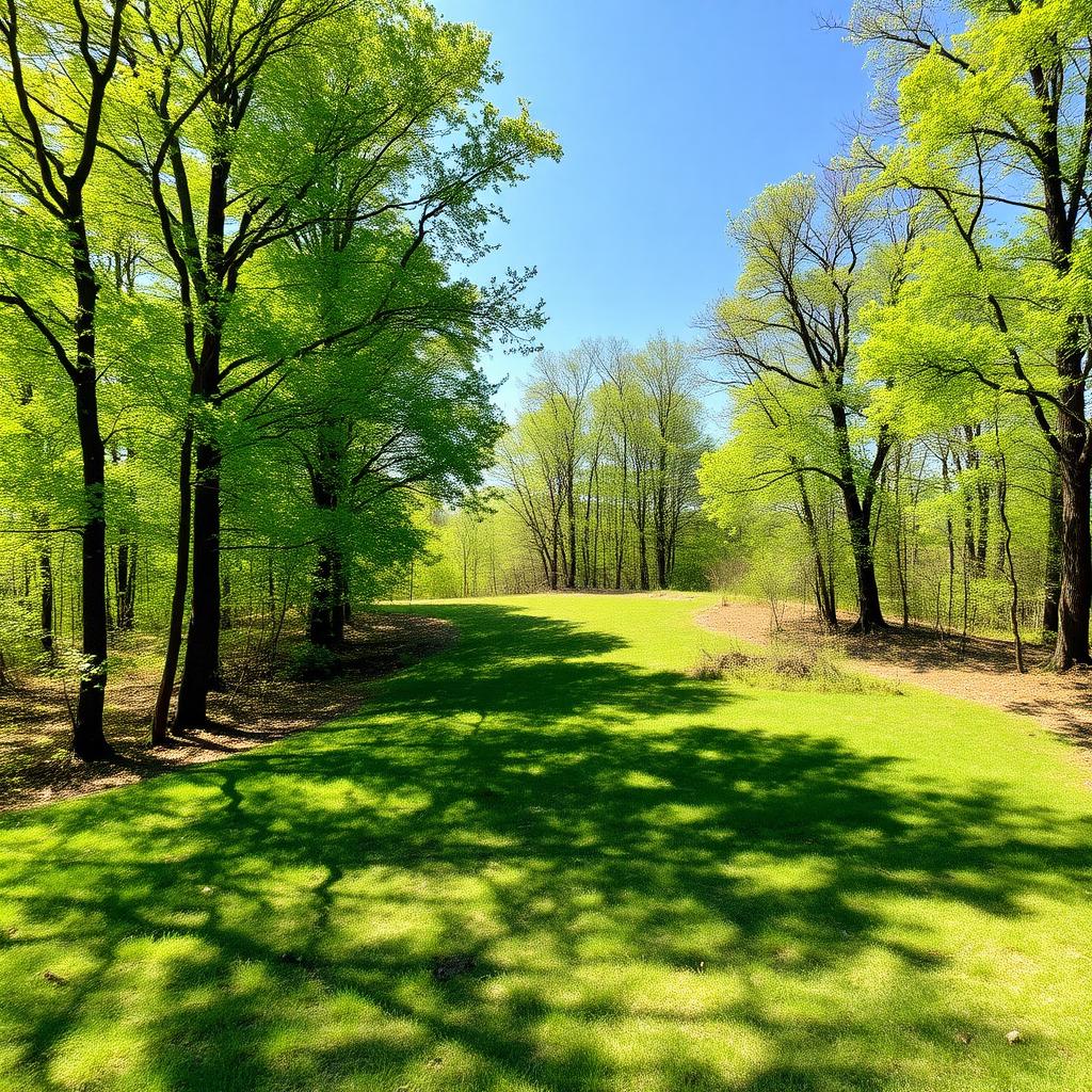 Vacant land lot with mature trees in Boone County