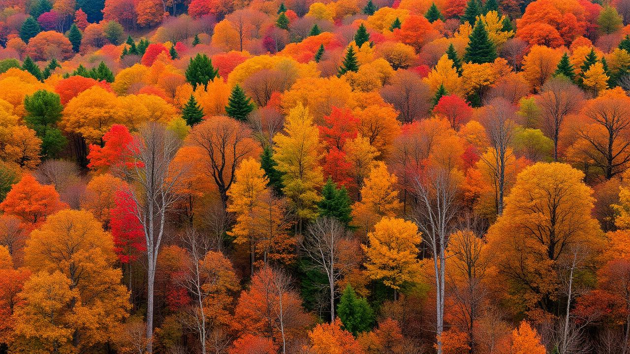 Autumn foliage in Buncombe County
