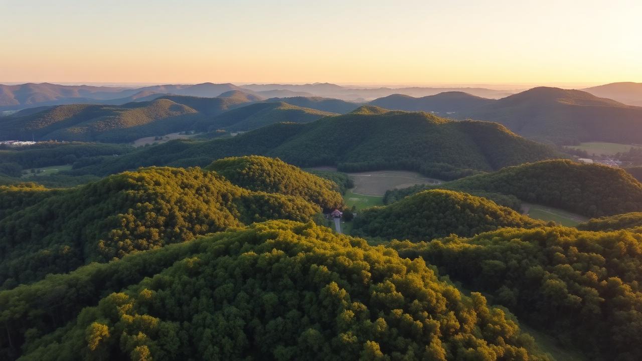 Cherokee County Alabama Appalachian foothills landscape