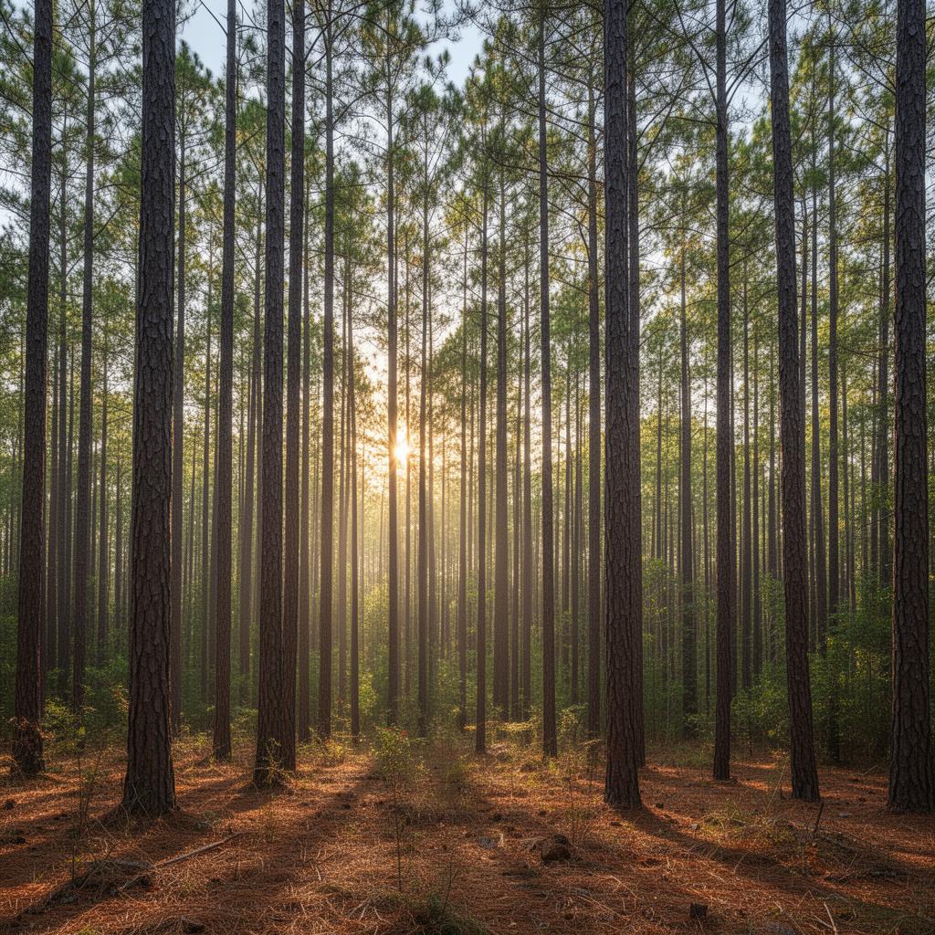 Coffee County pine timber forest