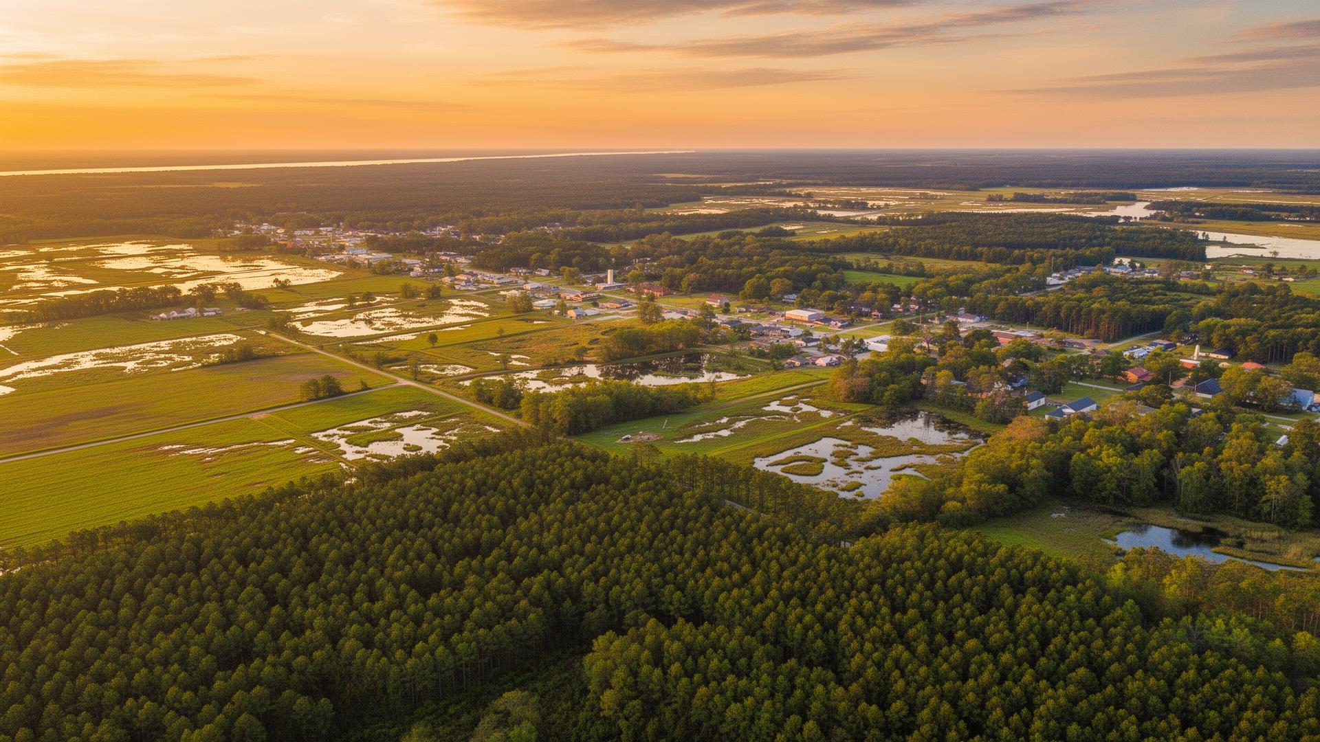 Columbus County coastal plain landscape