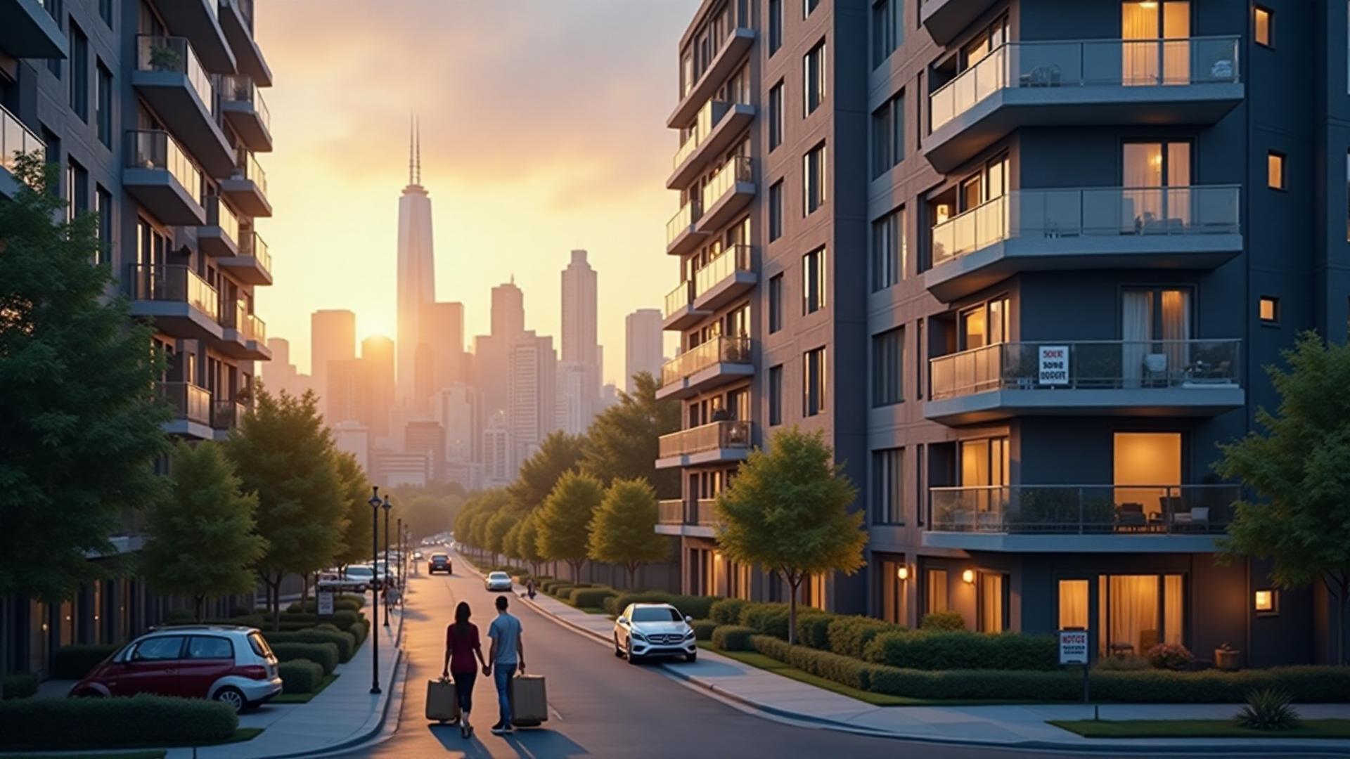 Urban apartments affected by foreign real estate investment and evictions