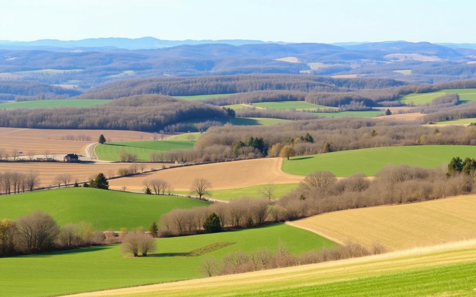 Frederick County Virginia land for sale with rolling hills