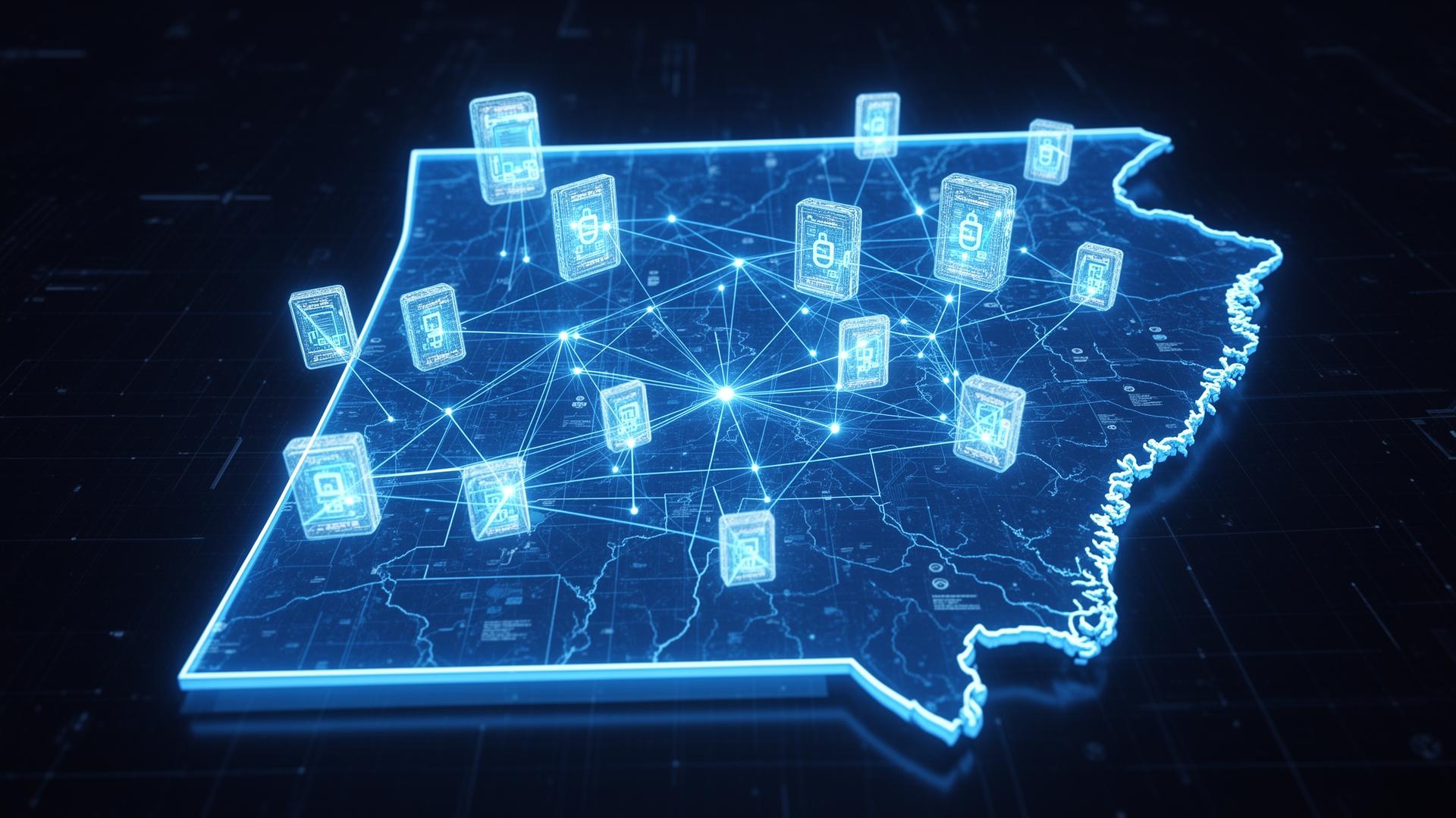Georgia blockchain land registry visualization