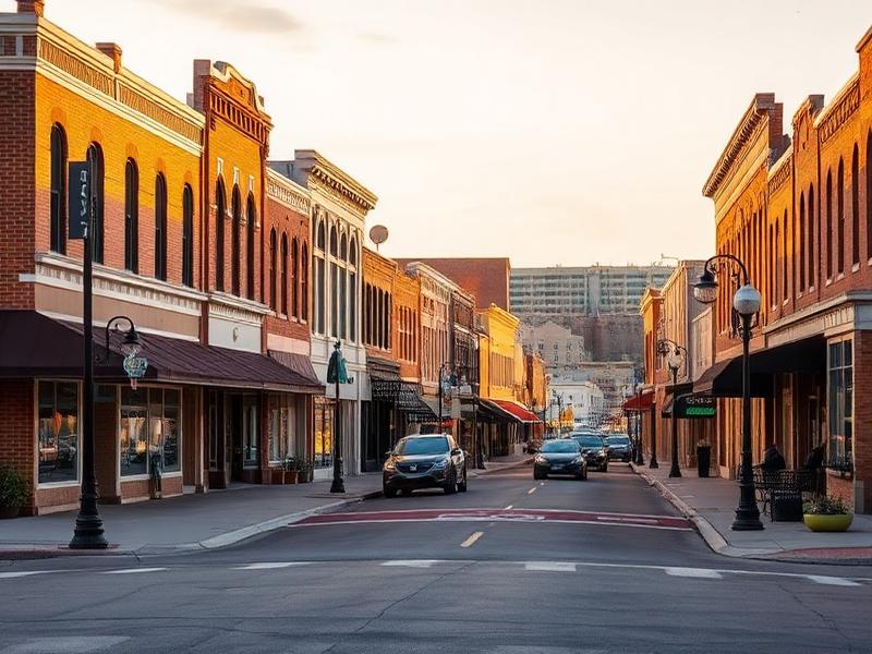Historic downtown Plainview, Texas