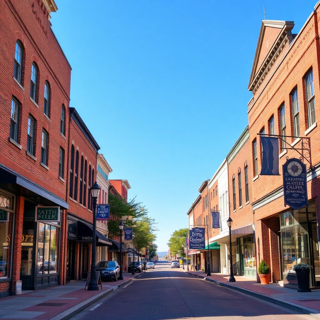 Historic downtown South Boston, Virginia