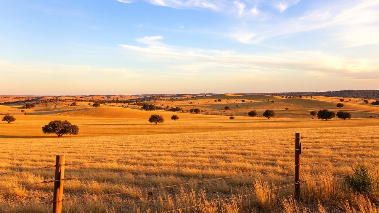 Hunt County Texas land with rolling hills