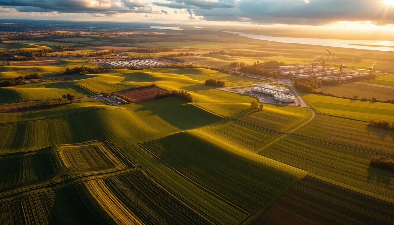 Kentucky farmland with data center development