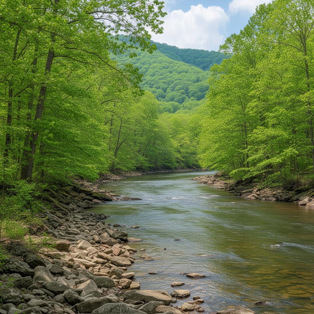 Elk River in Lincoln County