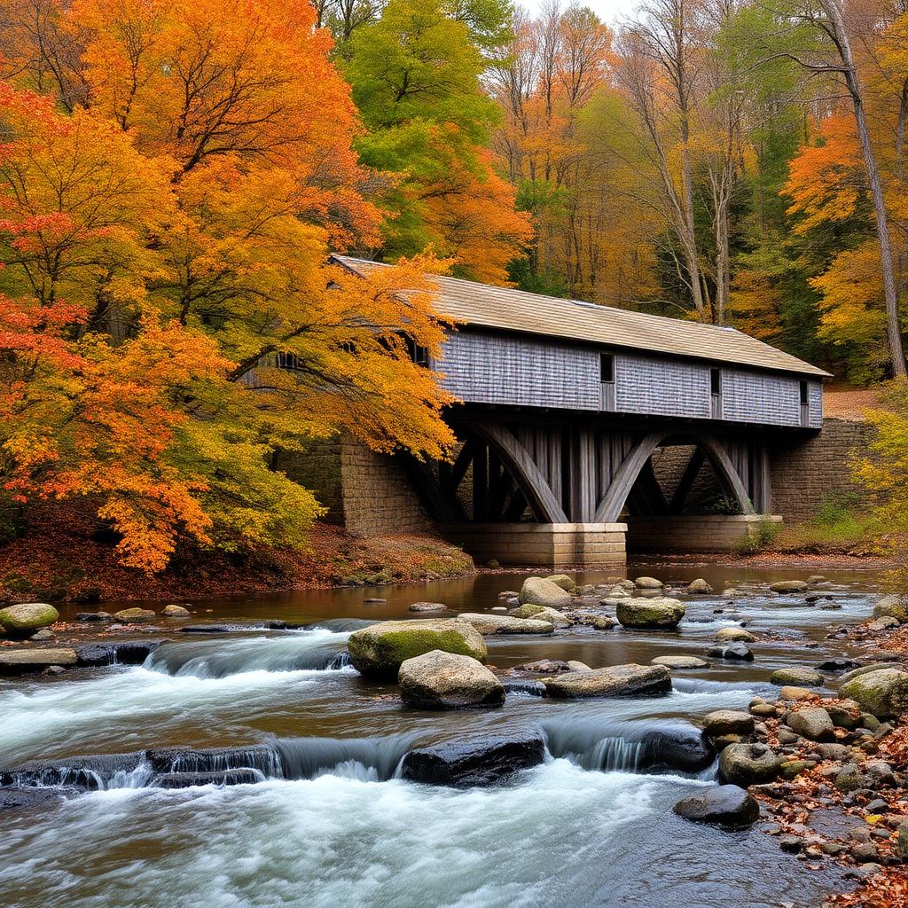 Watson Mill Bridge State Park covered bridge over South Fork Broad River