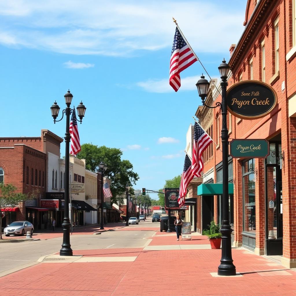 Historic downtown Pryor Creek, Oklahoma