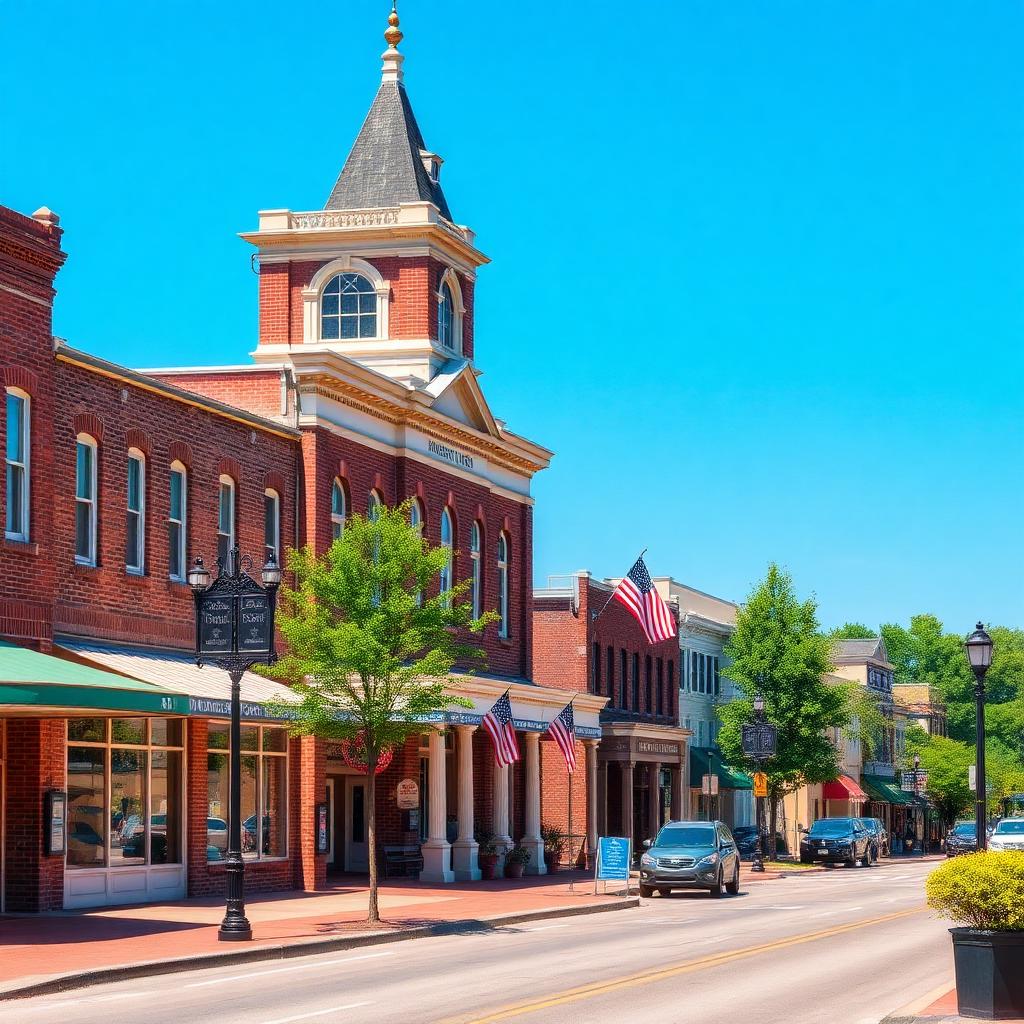 Historic downtown Athens, Tennessee