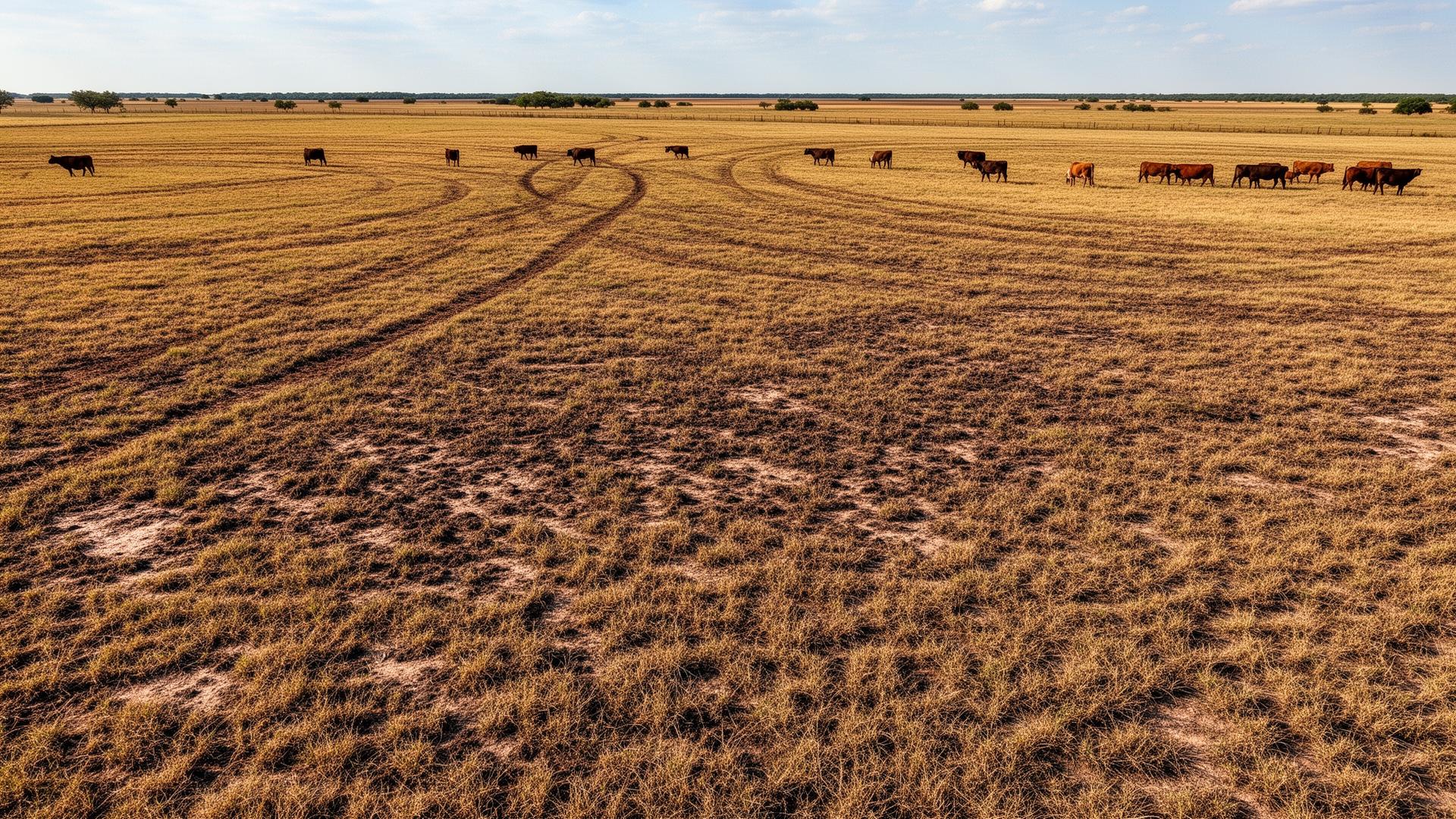 Texas ranchland affected by pasture mealybug invasion