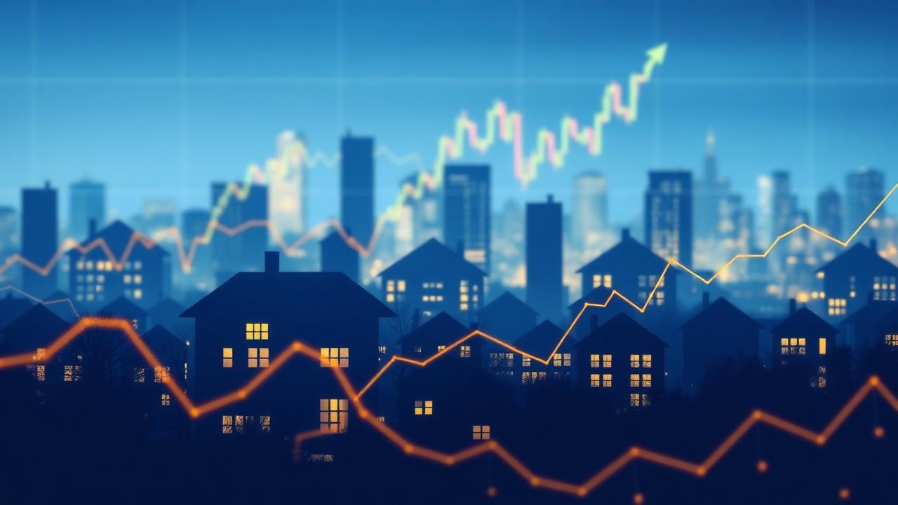 Financial data showing rising trends in corporate housing investment