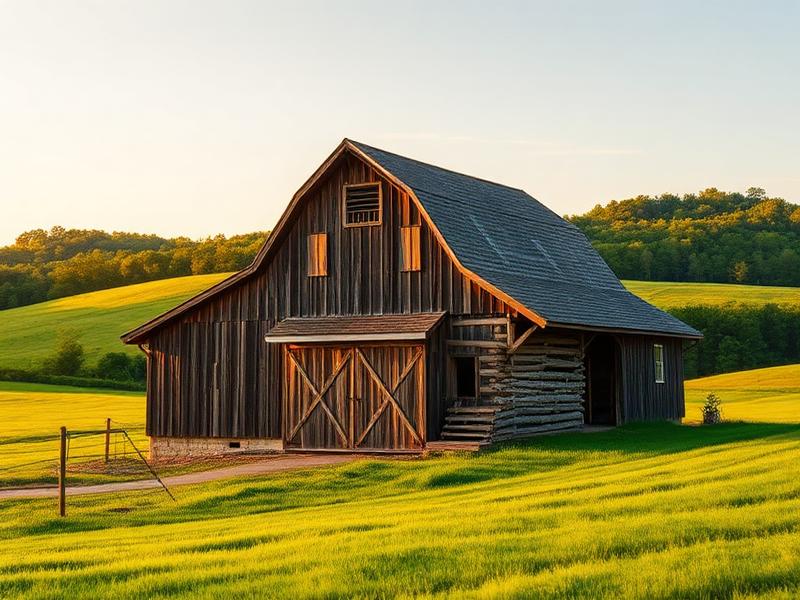 Historic tobacco barn in Southern Virginia