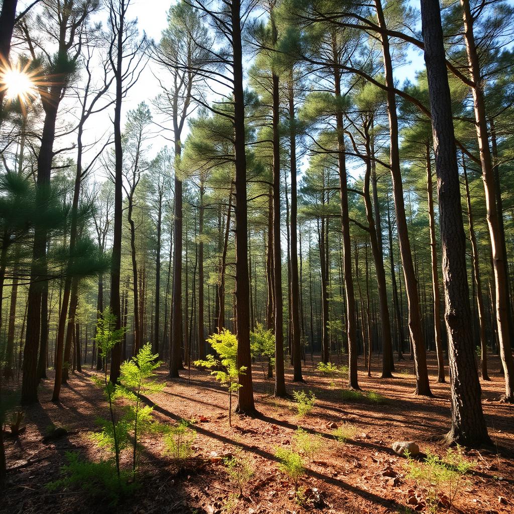 Wooded timber land in Randolph County near Uwharrie