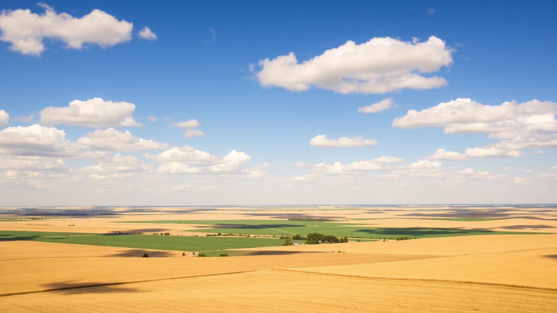 Kansas golden wheat fields and Flint Hills grassland showing open land available for cash sale