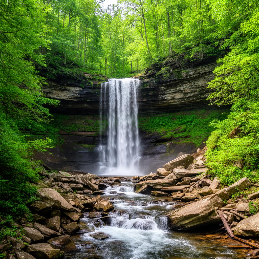 Transylvania County NC Waterfall
