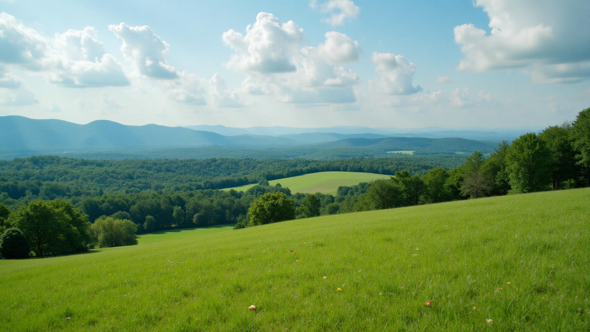 Albemarle County Virginia land with mountain views